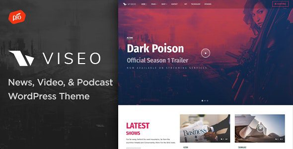 Viseo 4.0 – News, Video, & Podcast Theme